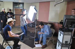 Brad Paisley filming with WLU and Pikewood Creative in 2012